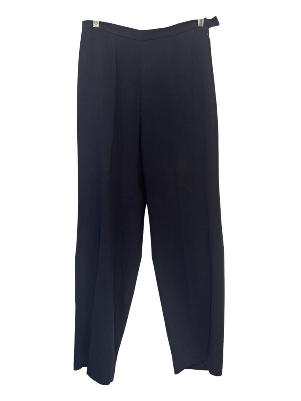 Kasper Womens Dress Pants Navy Size 10 Polyester  High Rise Flat Front